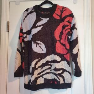OVERSIZED FLORAL SWEATER
